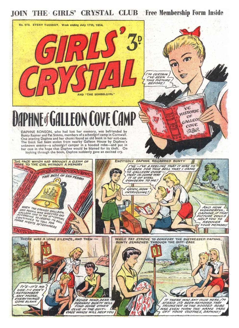 Comic Book Cover For Girls' Crystal 978