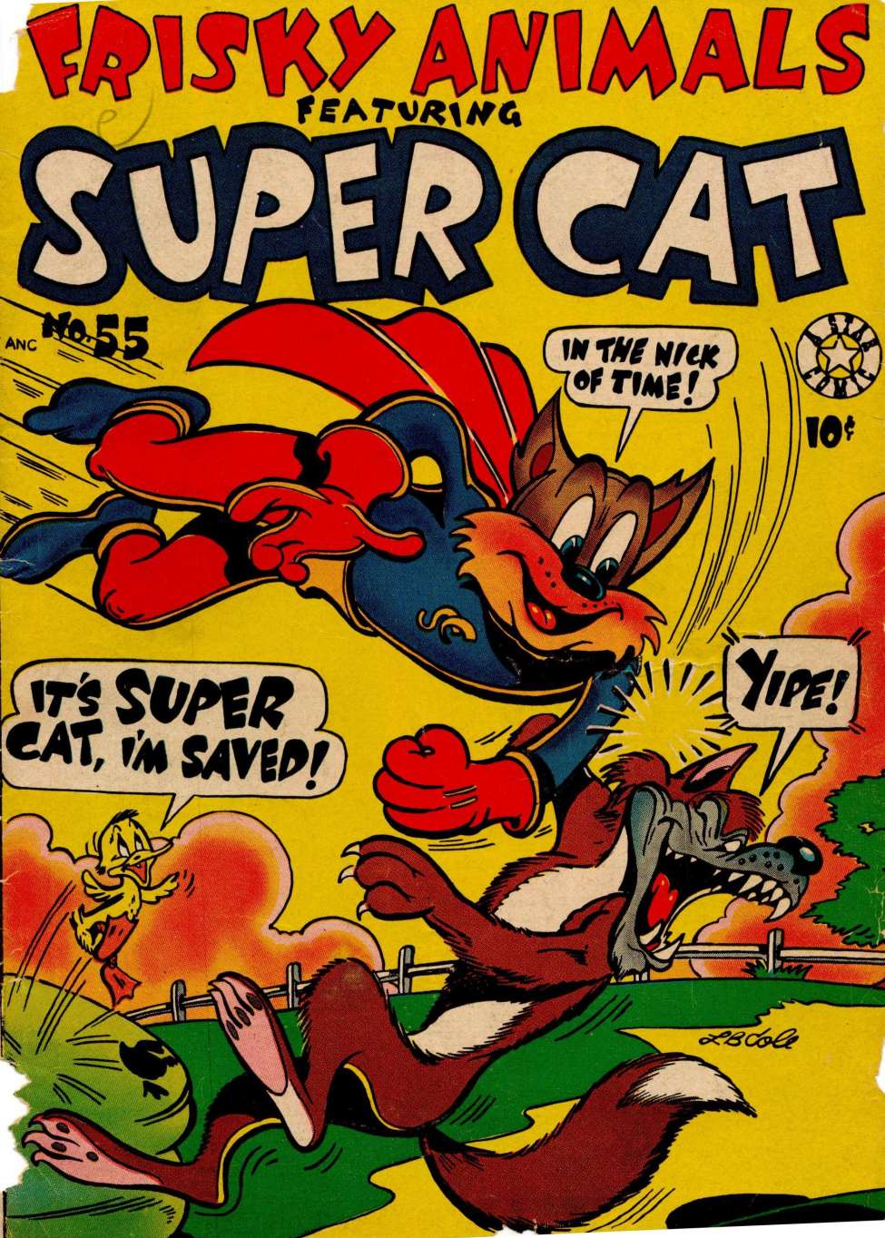 Comic Book Cover For Frisky Animals 55
