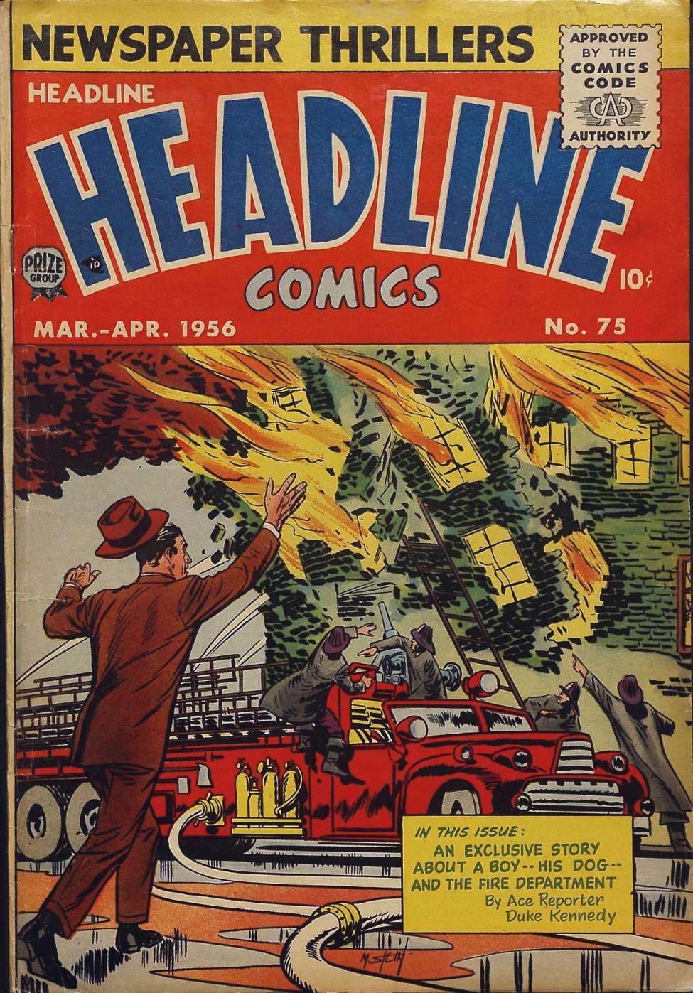 Comic Book Cover For Headline Comics 75