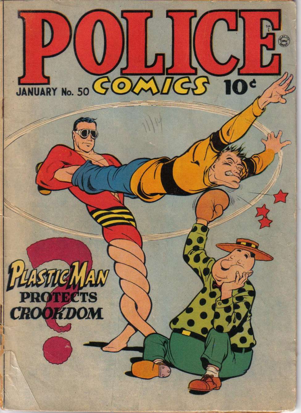 Comic Book Cover For Police Comics 50