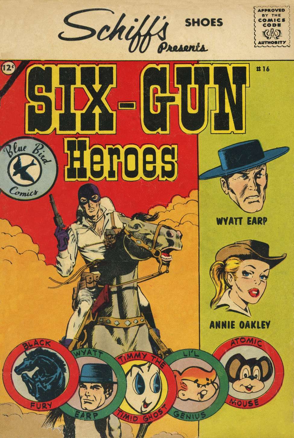Comic Book Cover For Six-Gun Heroes 16 (Blue Bird)