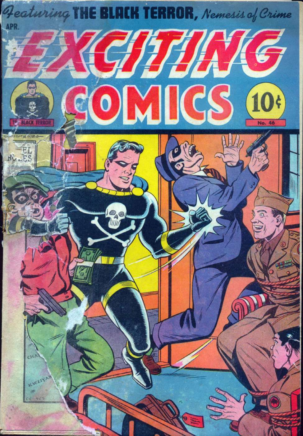 Comic Book Cover For Exciting Comics 46