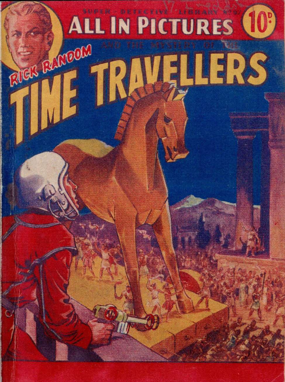 Comic Book Cover For Super Detective Library 97 - The Mystery of the Time Travellers