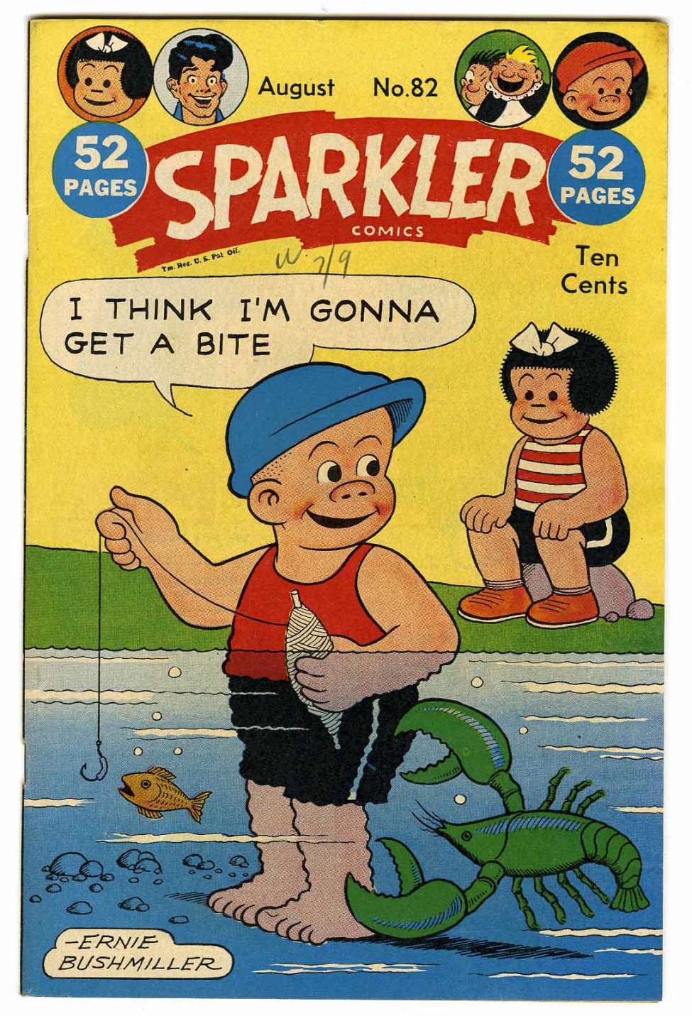 Comic Book Cover For Sparkler Comics 82