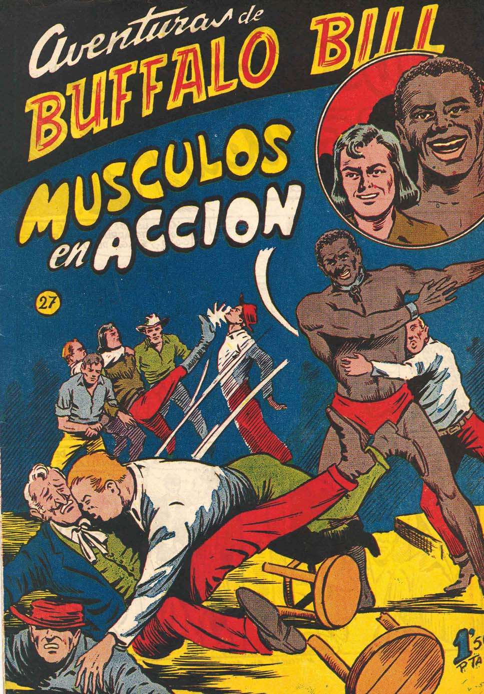 Comic Book Cover For Aventuras de Buffalo Bill 27 Músculos en acción