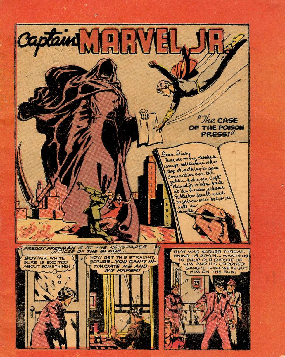 Comic Book Cover For Mighty Midget Comics - Capt Marvel Jr. (2)