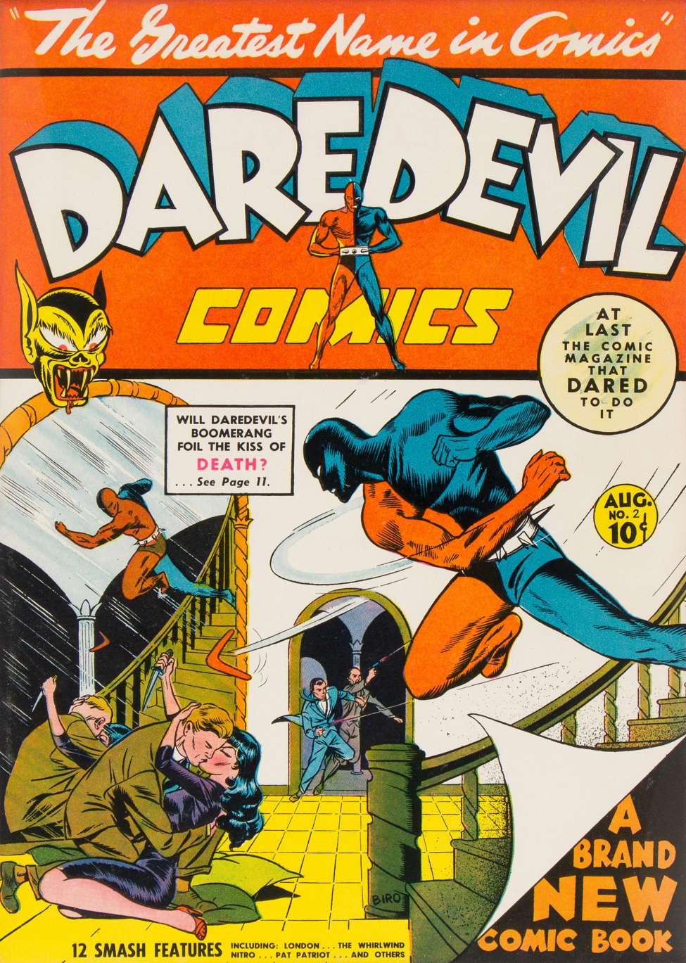 Comic Book Cover For Daredevil Comics 2 (1 fiche) - Version 2