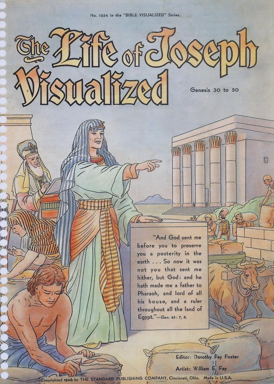Comic Book Cover For The Life of Joseph Visualized