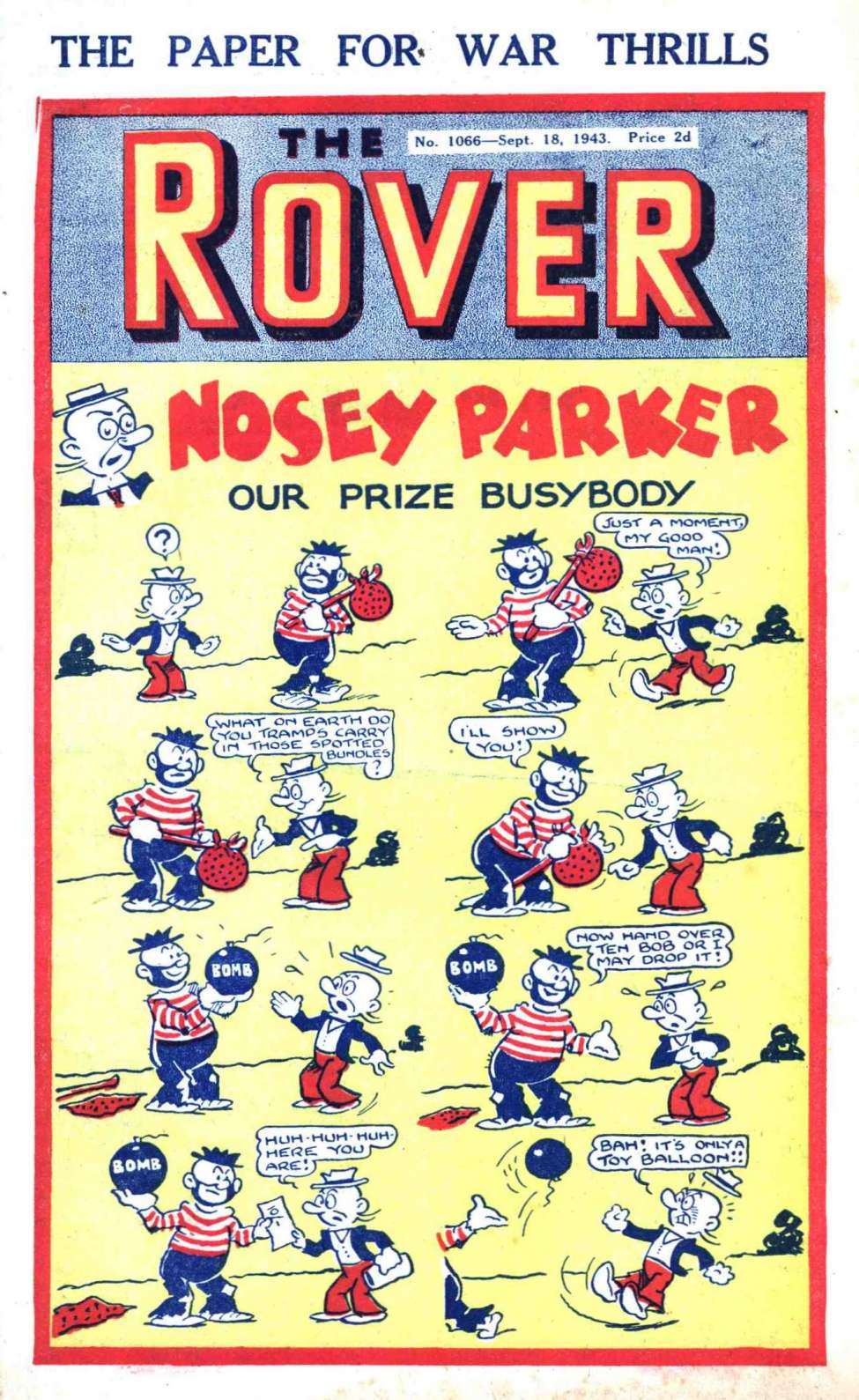 Comic Book Cover For The Rover 1066