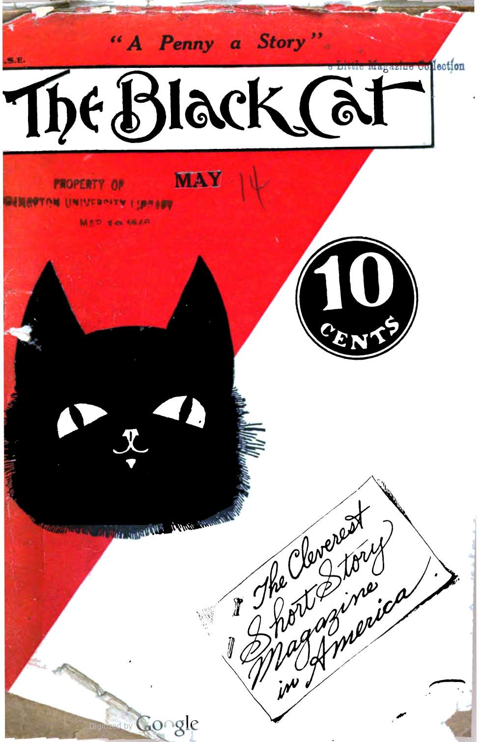 Book Cover For The Black Cat v19 8 - Footprints - Harold de Polo