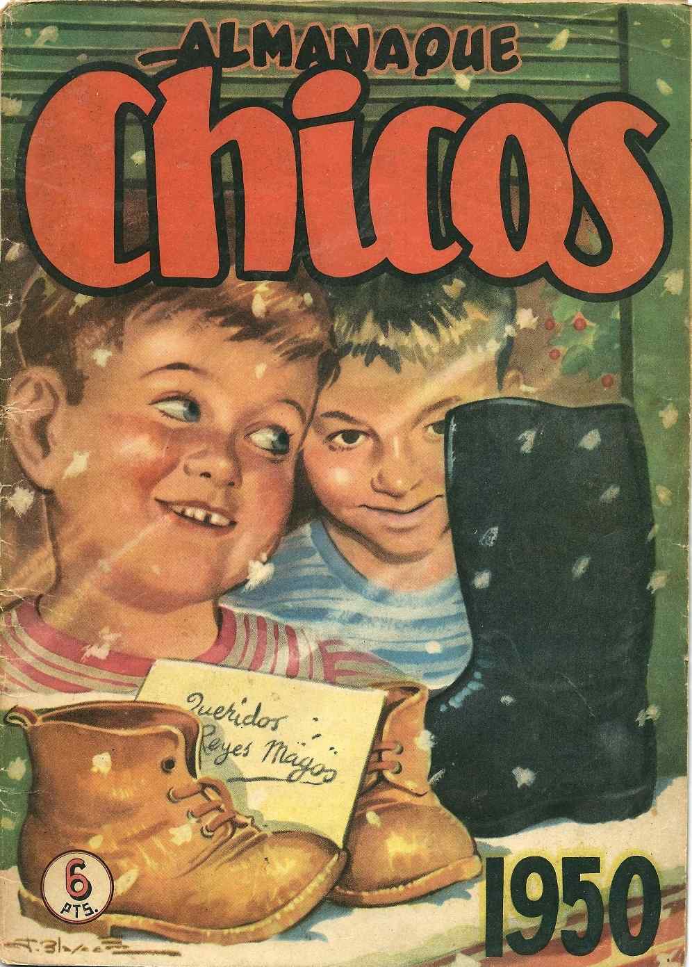 Comic Book Cover For Chicos Almanaque para 1950