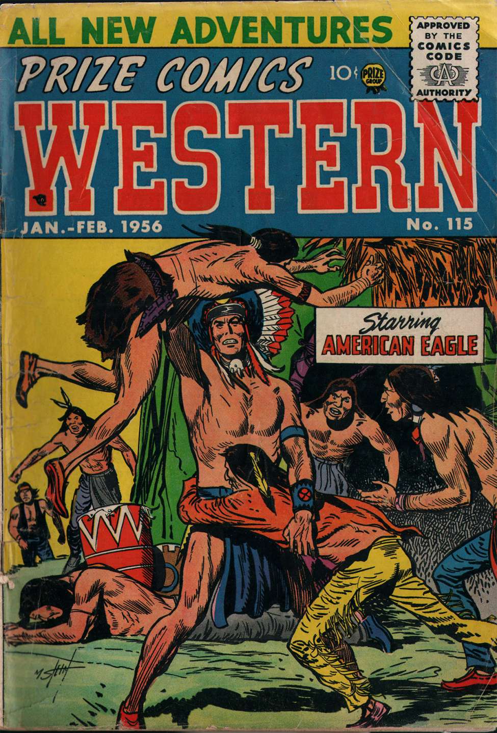Book Cover For Prize Comics Western 115