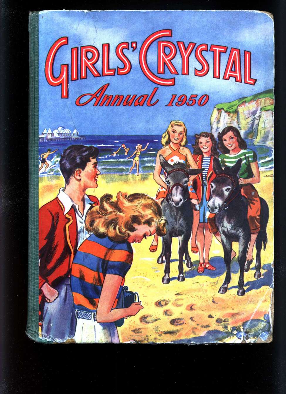 Comic Book Cover For Girls' Crystal Annual 1950