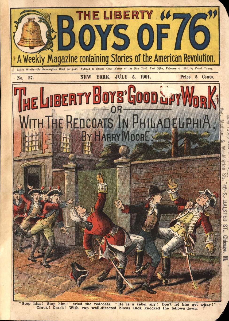 Book Cover For The Liberty Boys of 76 27 - The Liberty Boys' Good Spy Work