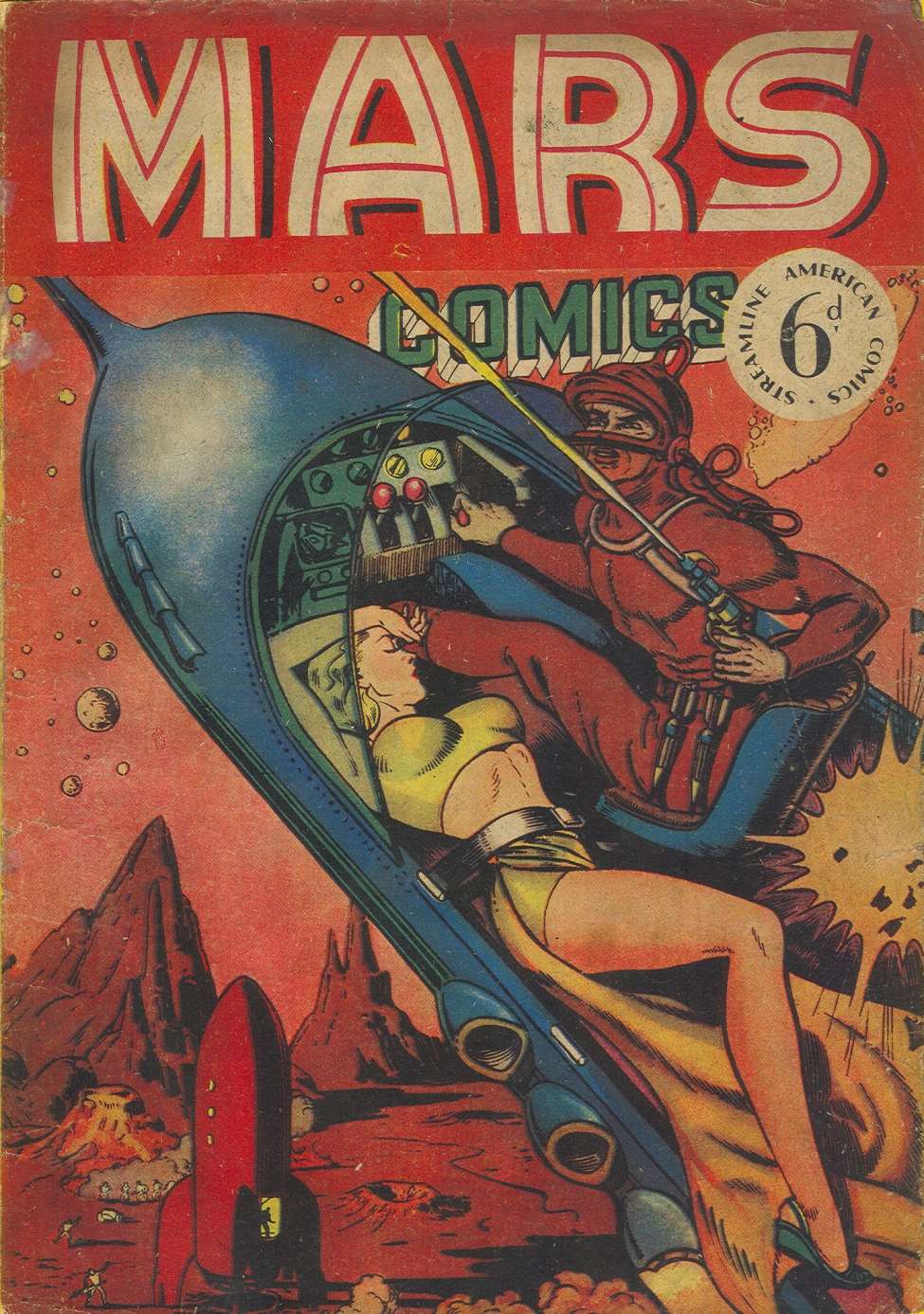 Comic Book Cover For Mars Comics