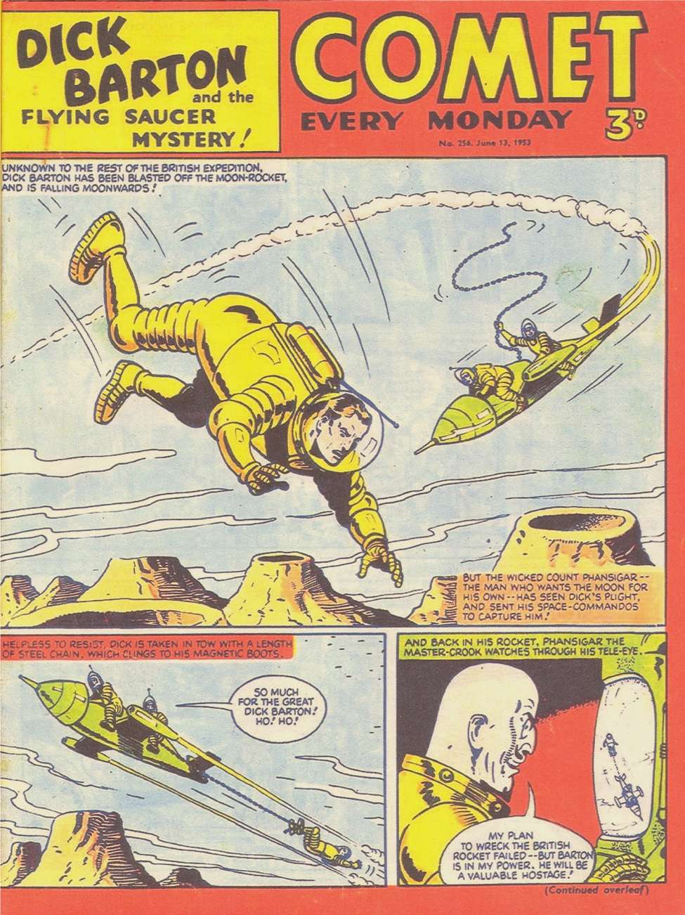 Comic Book Cover For The Comet 256