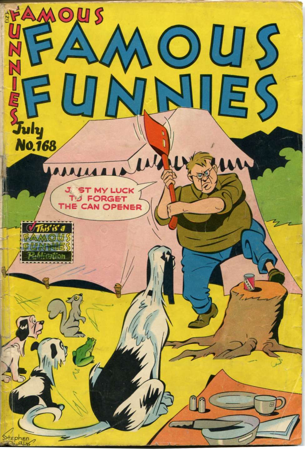 Comic Book Cover For Famous Funnies 168