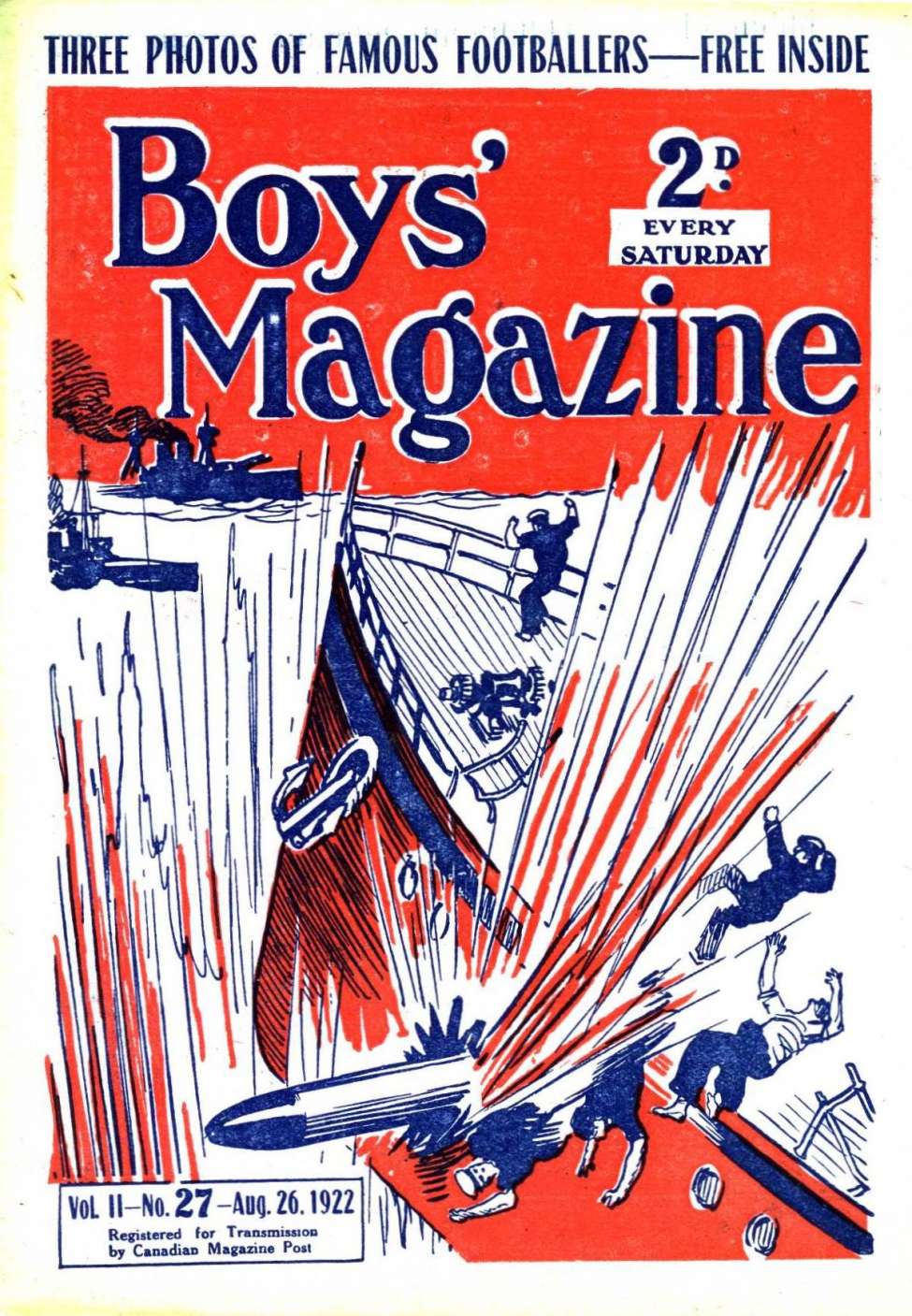 Comic Book Cover For Boys' Magazine 27