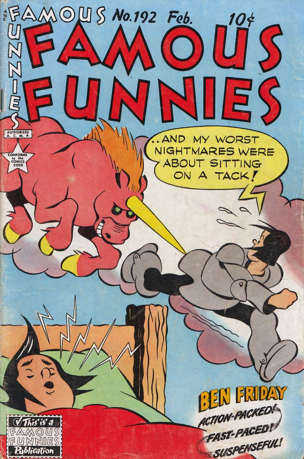 Comic Book Cover For Famous Funnies 192