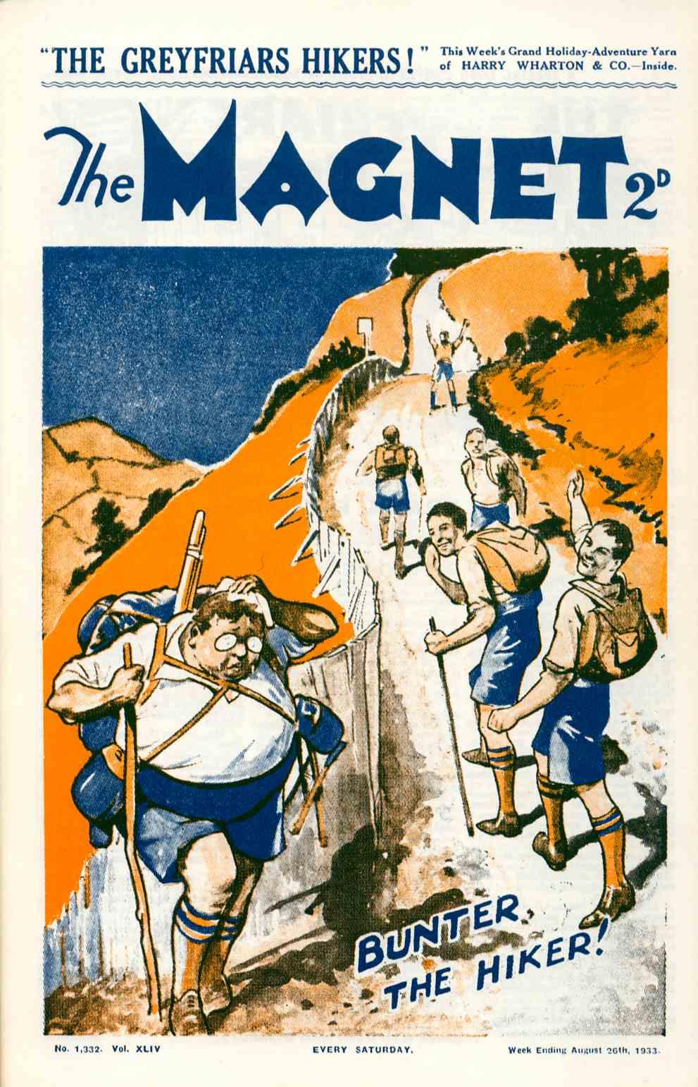 Book Cover For The Magnet 1332 - The Greyfriars Hikers!