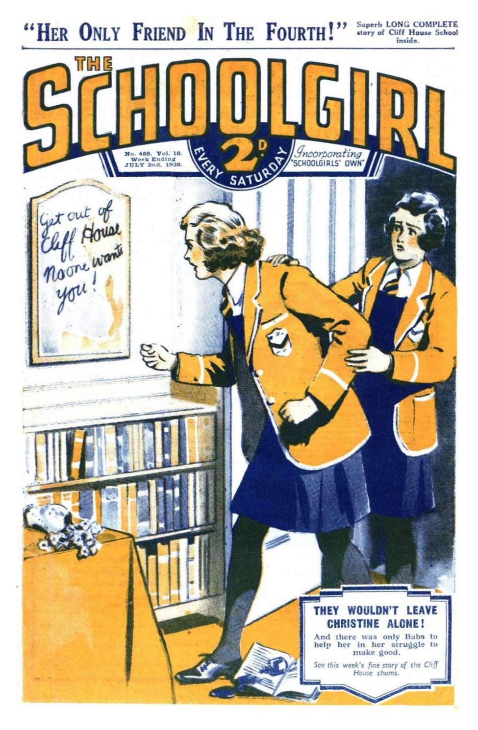 Comic Book Cover For The Schoolgirl 466