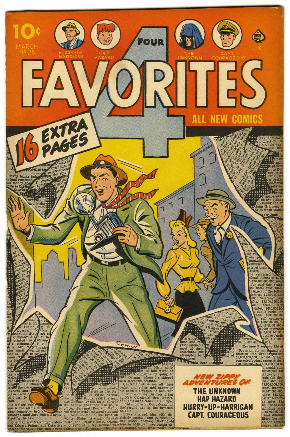 Comic Book Cover For Four Favorites 28 - Version 1