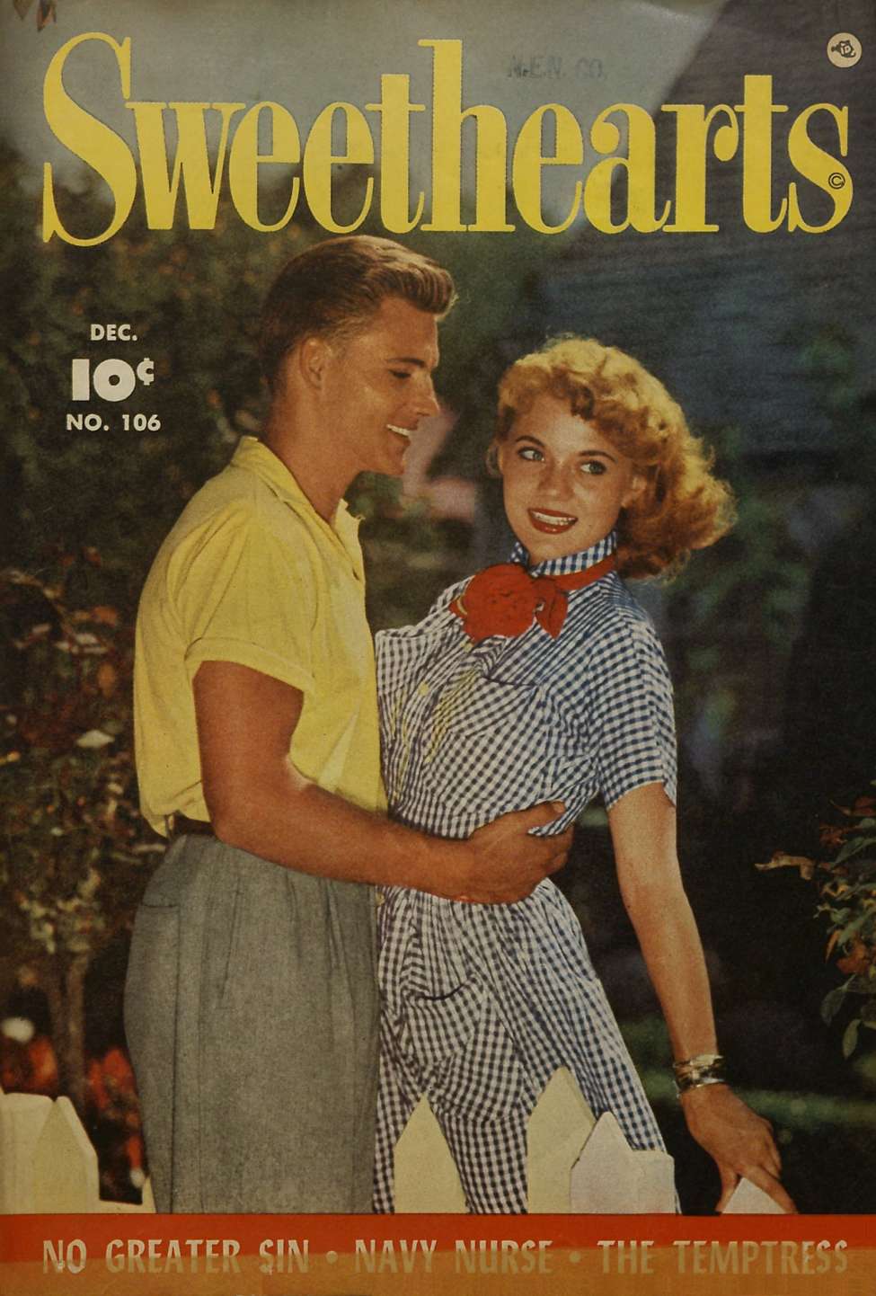 Comic Book Cover For Sweethearts 106