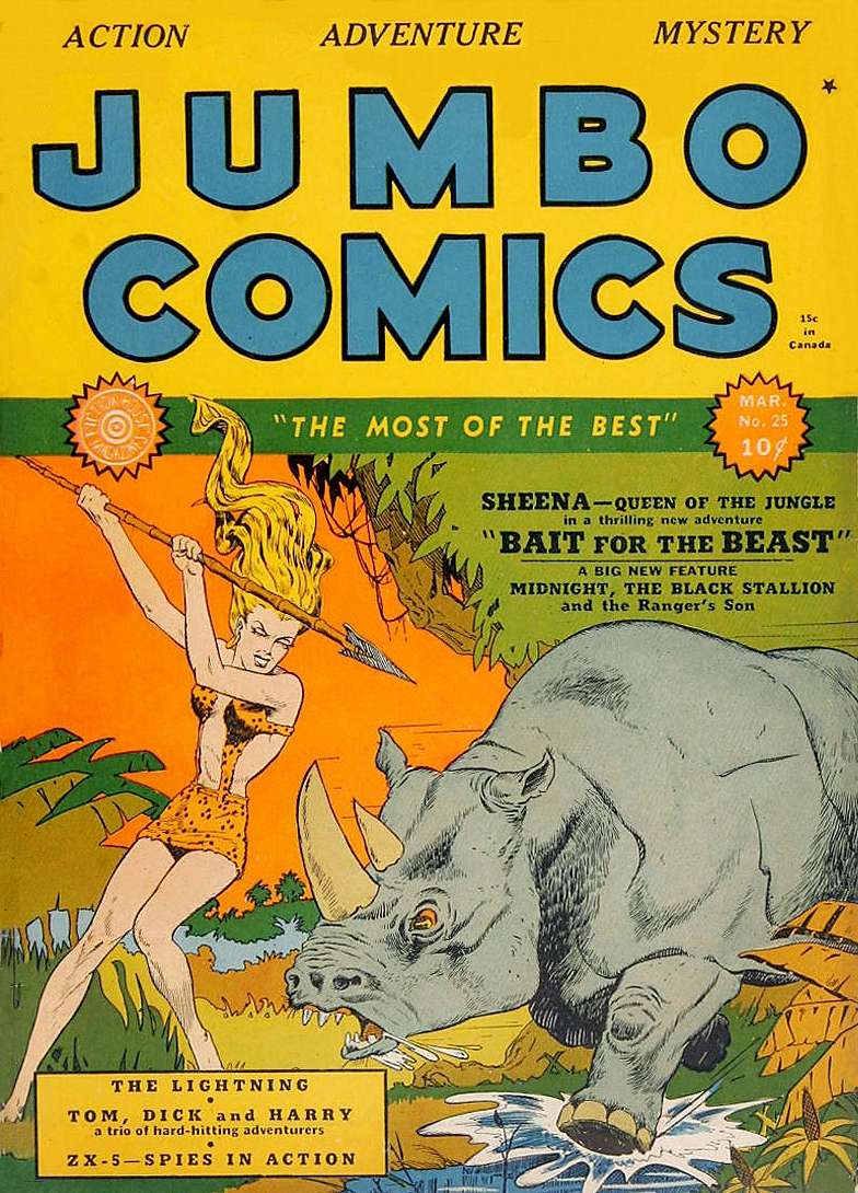 Comic Book Cover For Jumbo Comics 25