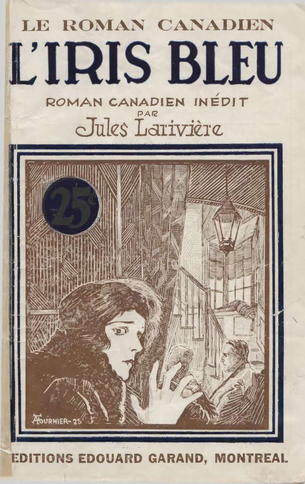 Book Cover For Le Roman Canadien 1 - L'iris bleu