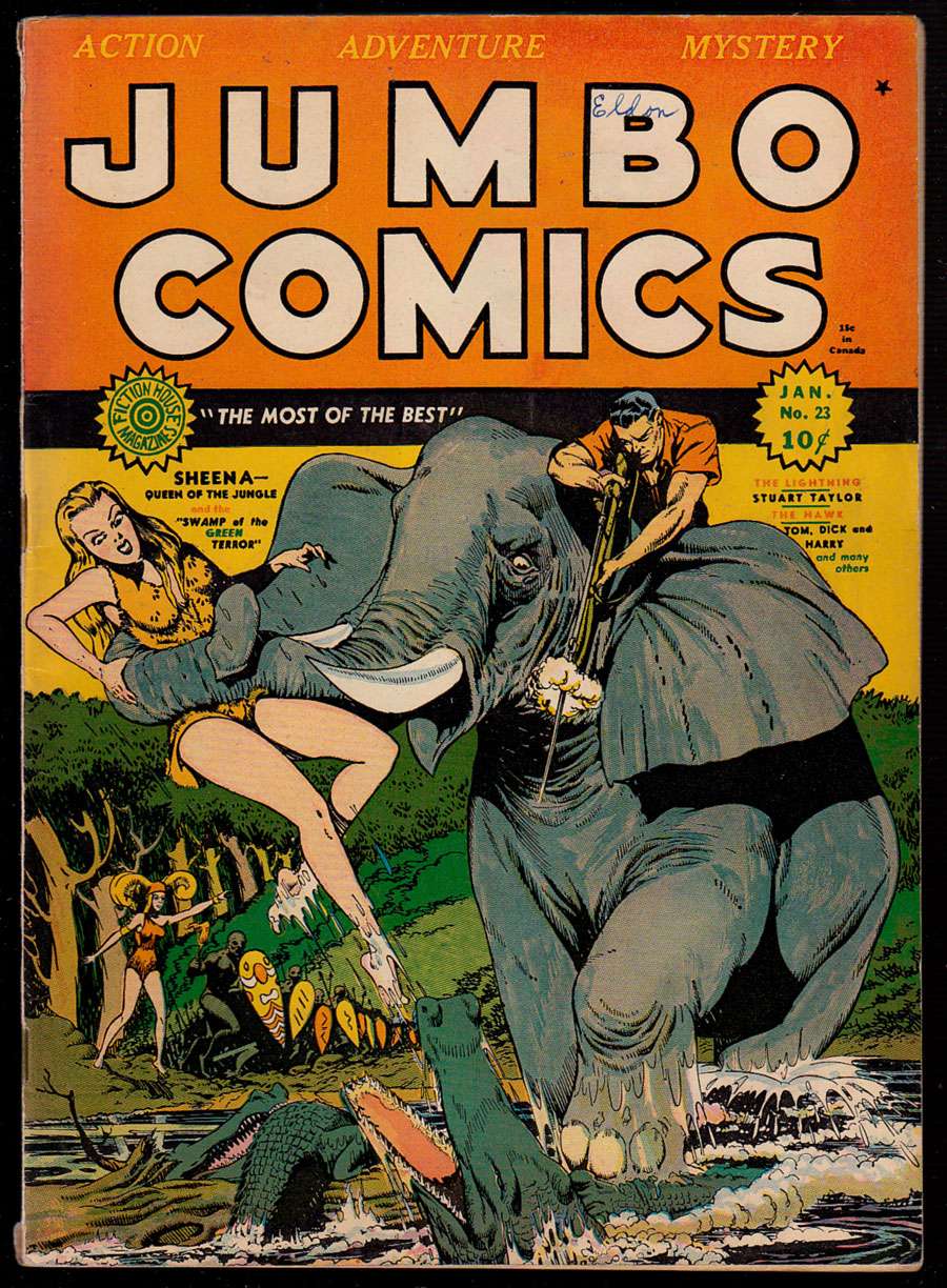 Comic Book Cover For Jumbo Comics 23