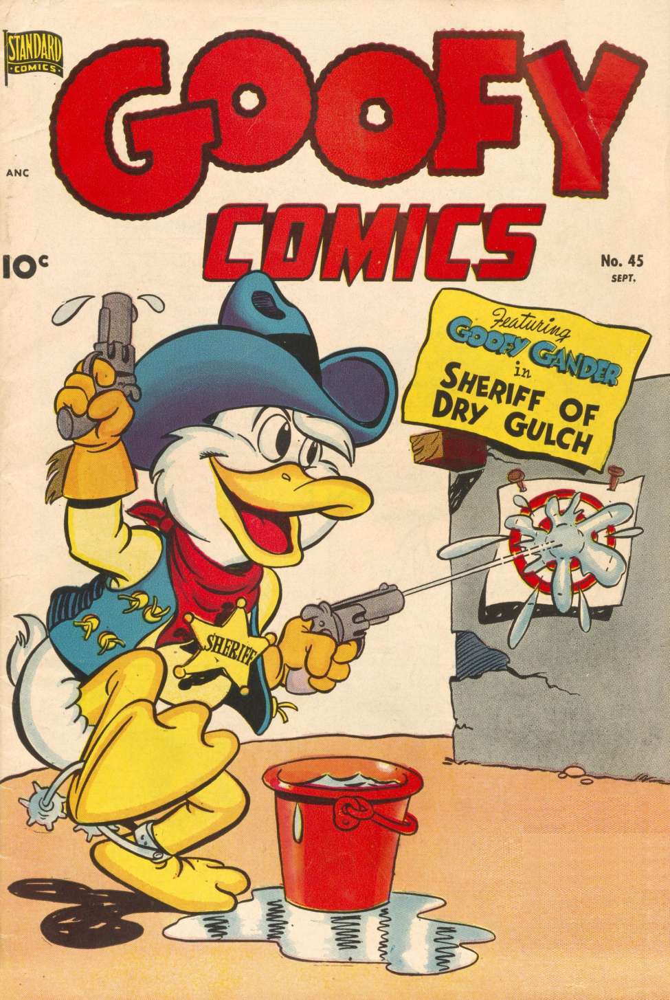 Comic Book Cover For Goofy Comics 45