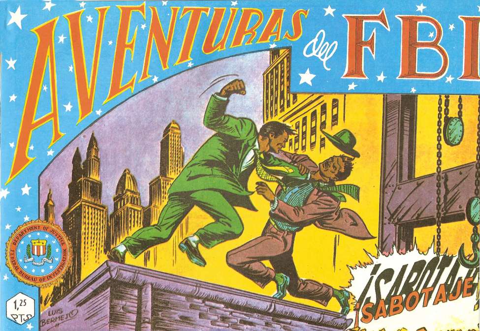 Comic Book Cover For Aventuras del FBI 3 Sabotaje