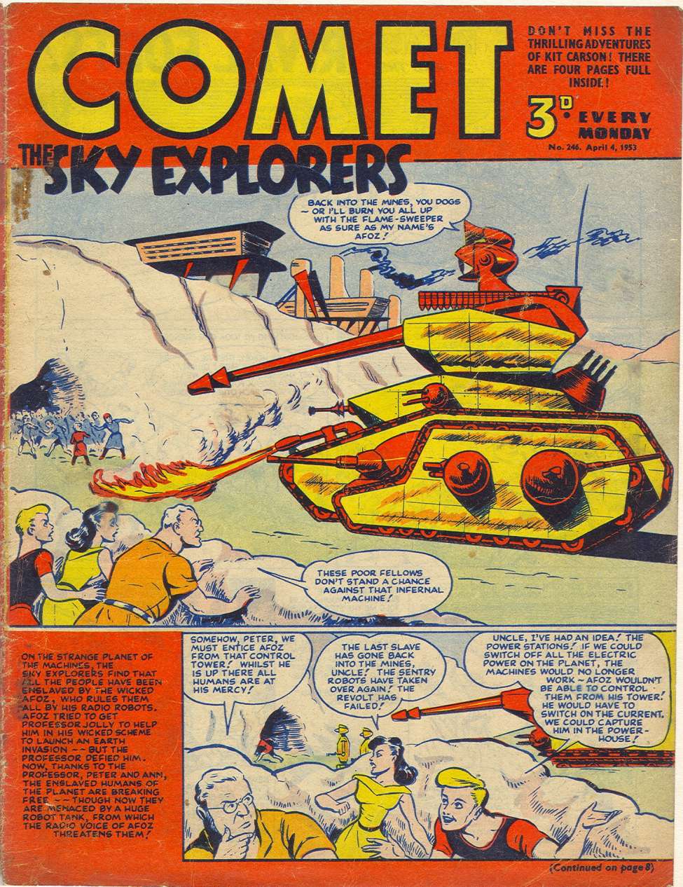 Comic Book Cover For The Comet 246