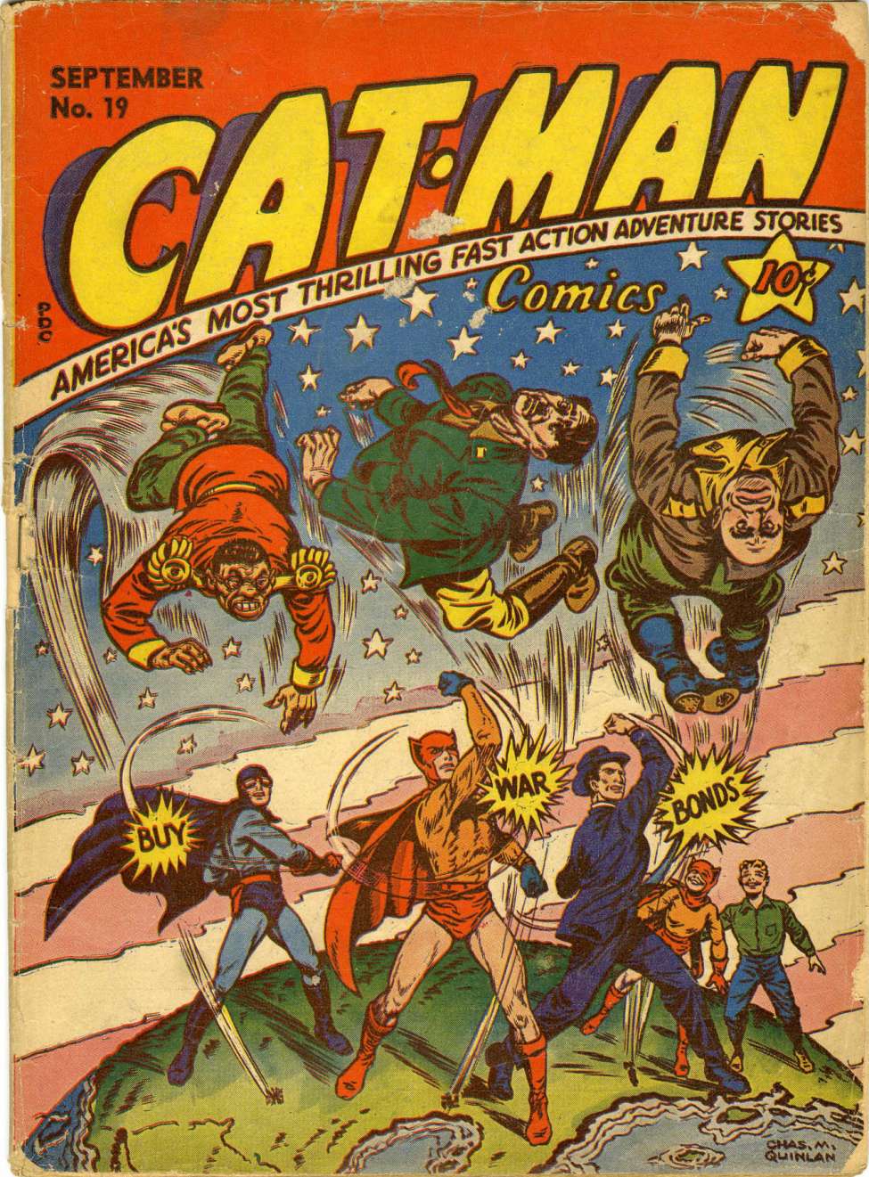 Book Cover For Cat-Man Comics 19
