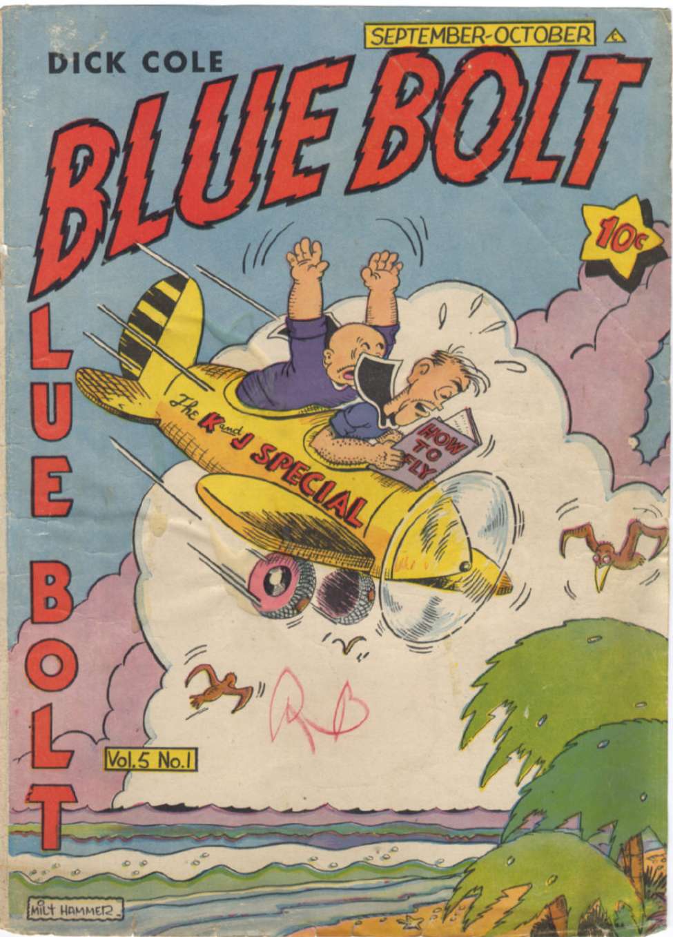 Comic Book Cover For Blue Bolt v5 1