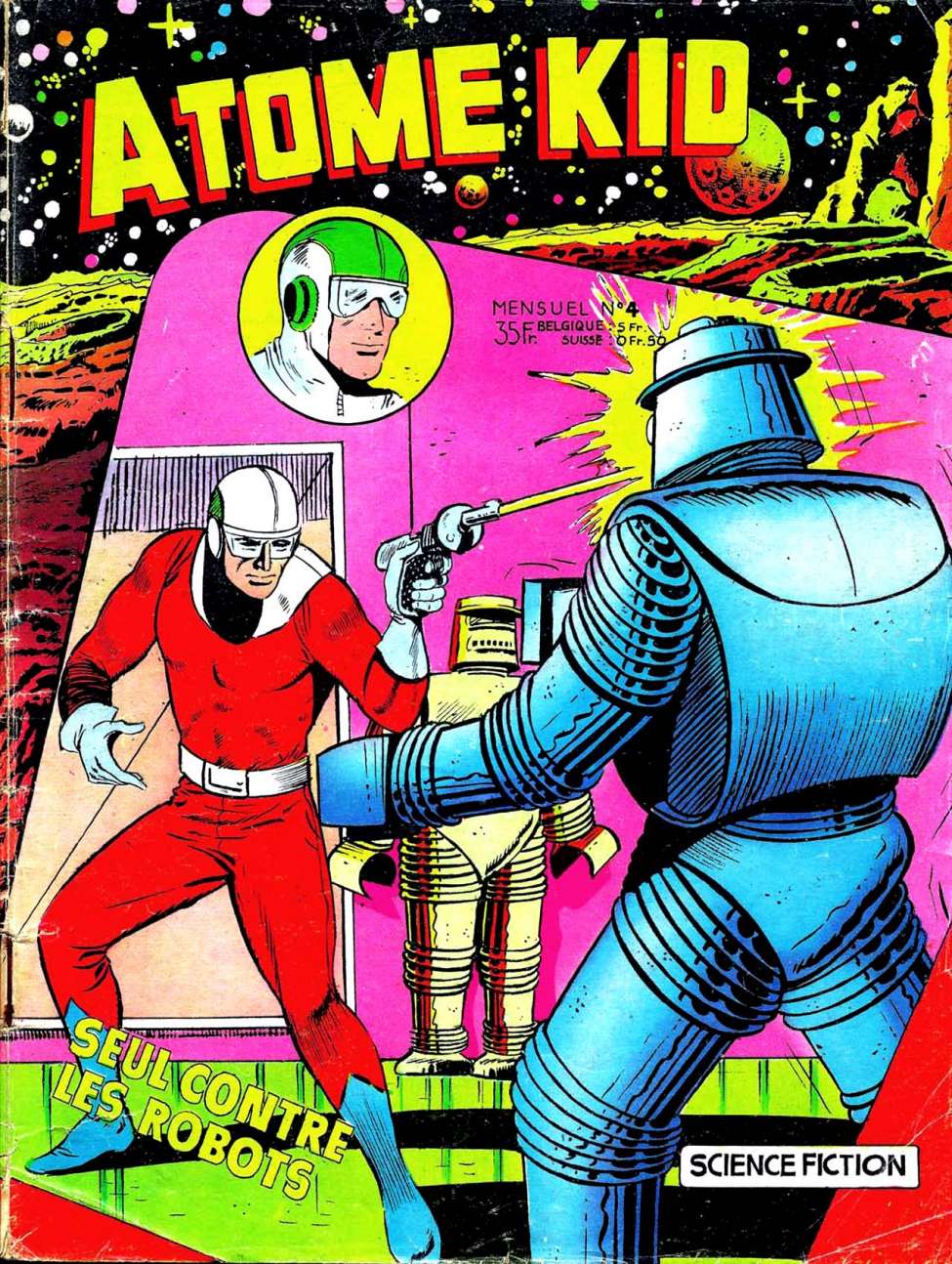 Comic Book Cover For Atome Kid 4 - Seul contre les "Robots"