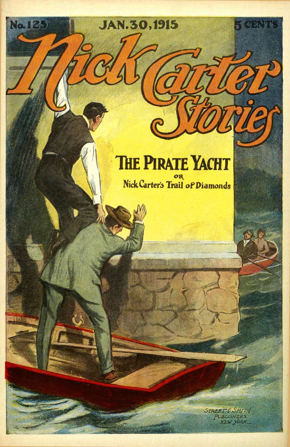 Book Cover For Nick Carter Stories 125 - The Pirate Yacht
