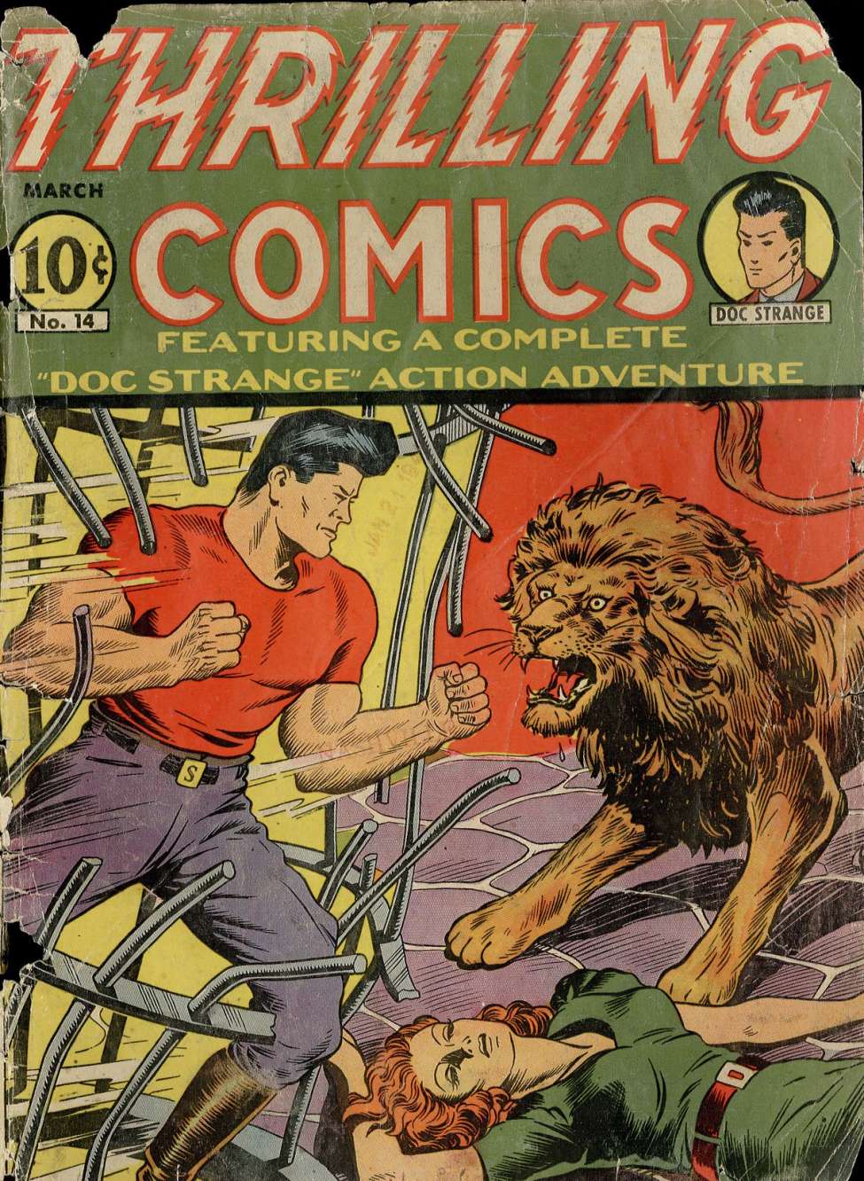 Book Cover For Thrilling Comics 14