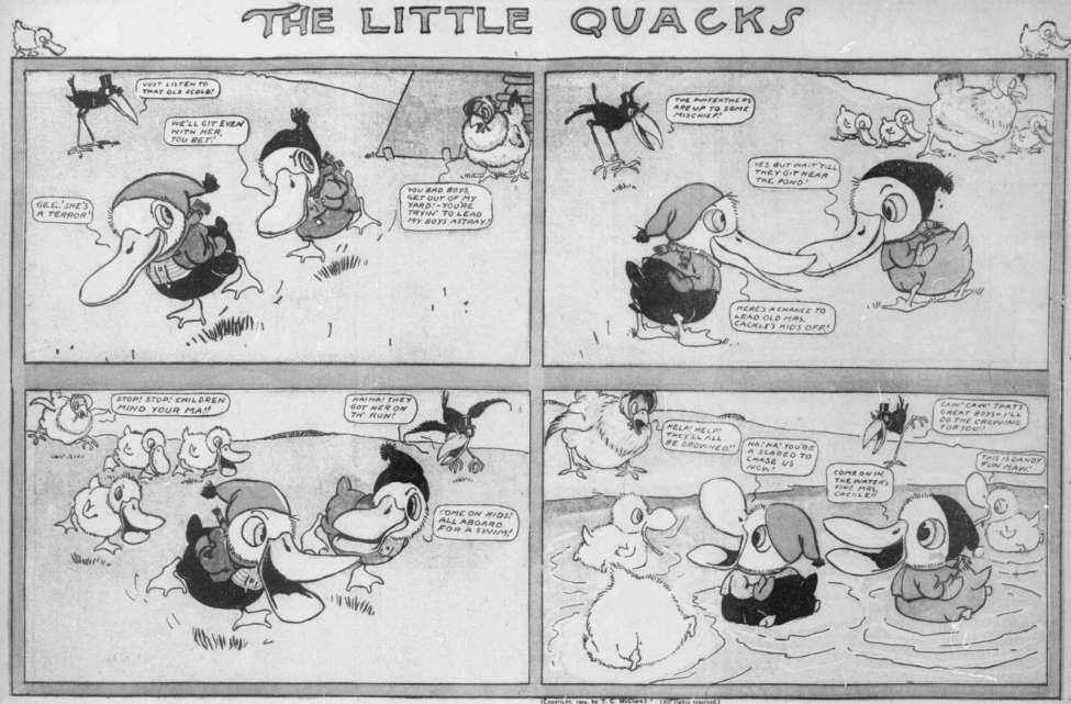 Comic Book Cover For Little Quacks - L.A. Sunday Herald (1904-1909)