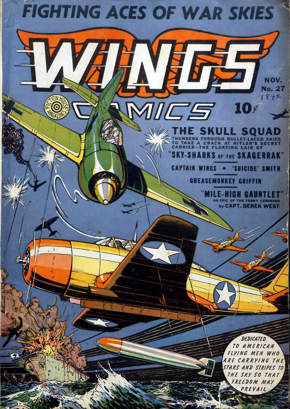Comic Book Cover For Wings Comics 27
