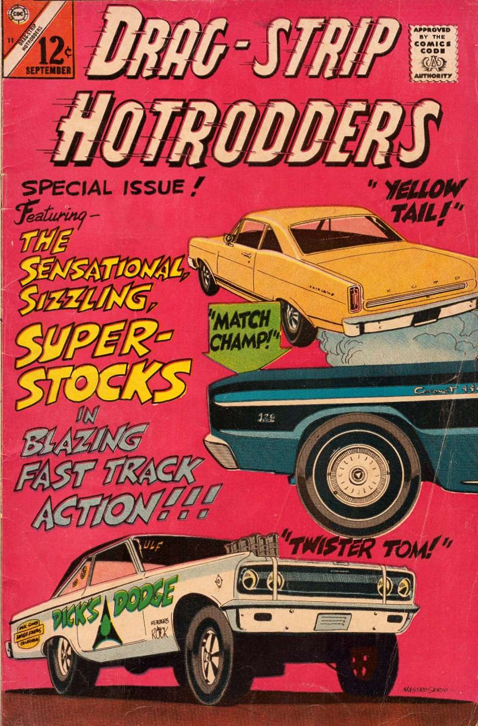 Comic Book Cover For Drag-Strip Hotrodders 11