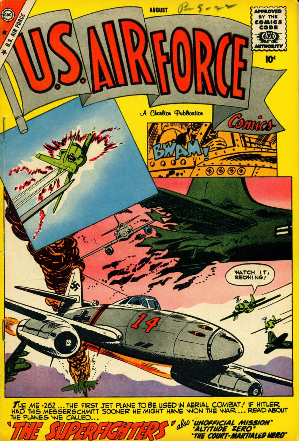 Comic Book Cover For U.S. Air Force Comics 5