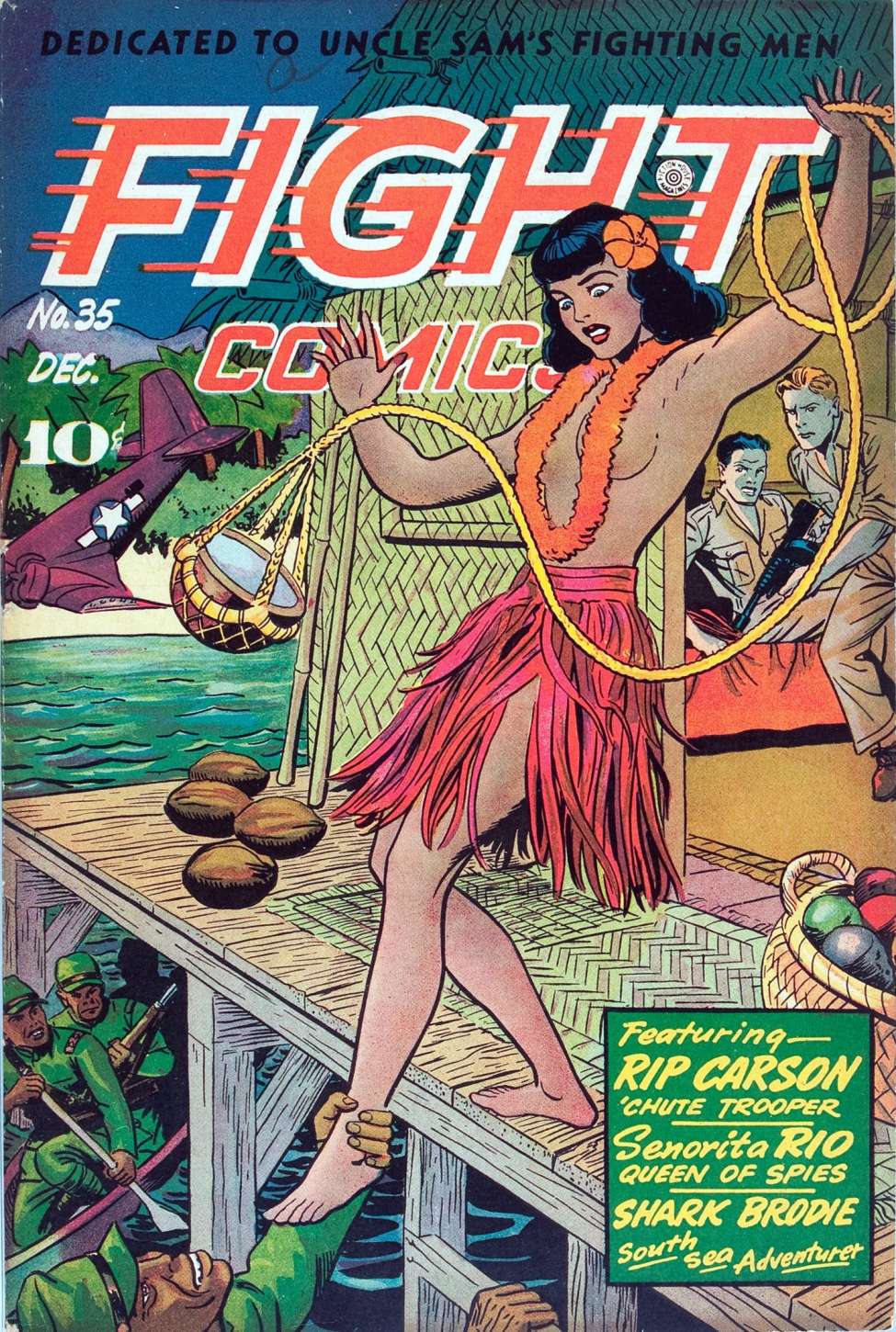 Comic Book Cover For Fight Comics 35
