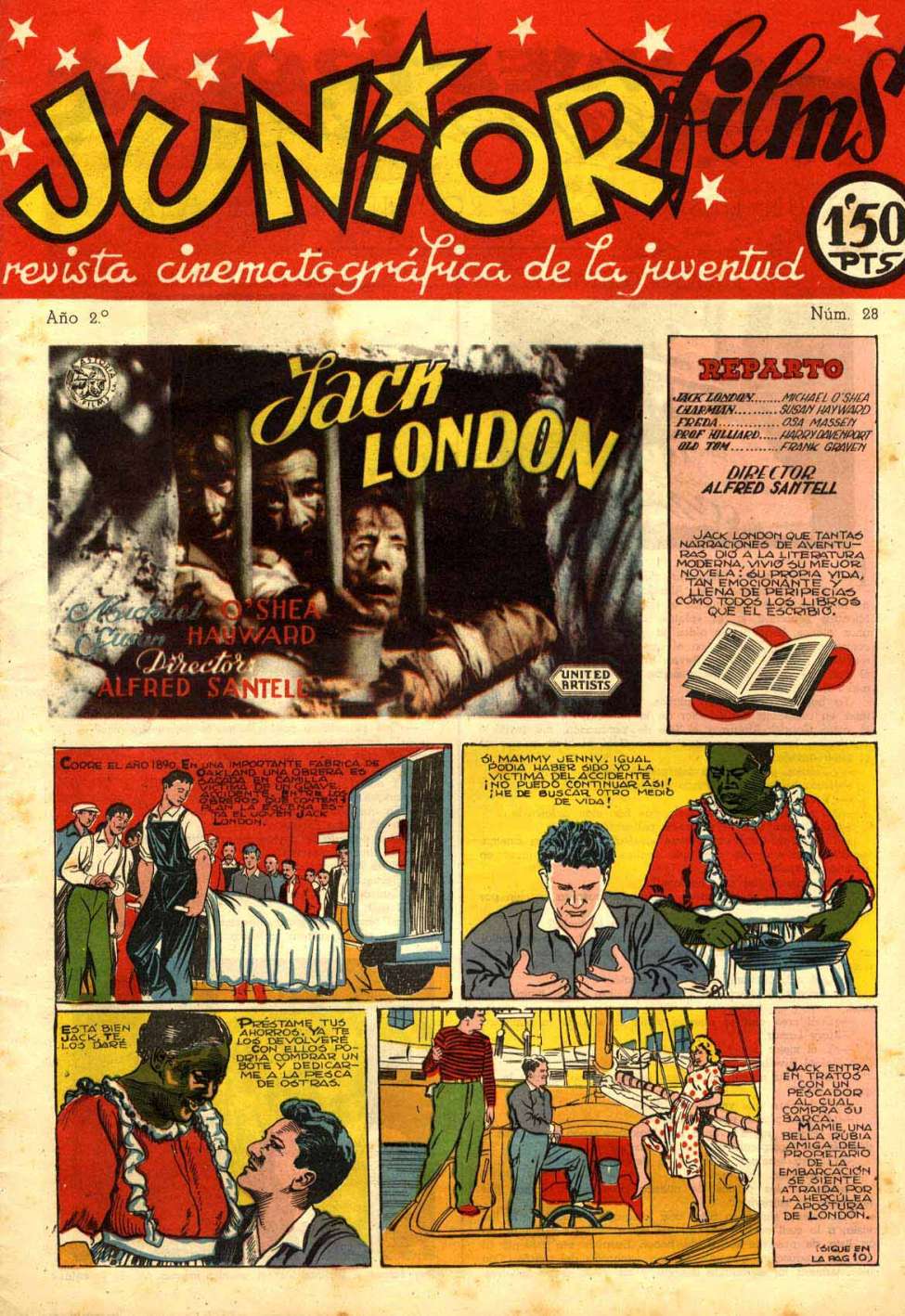 Comic Book Cover For Junior Films 28 Jack London