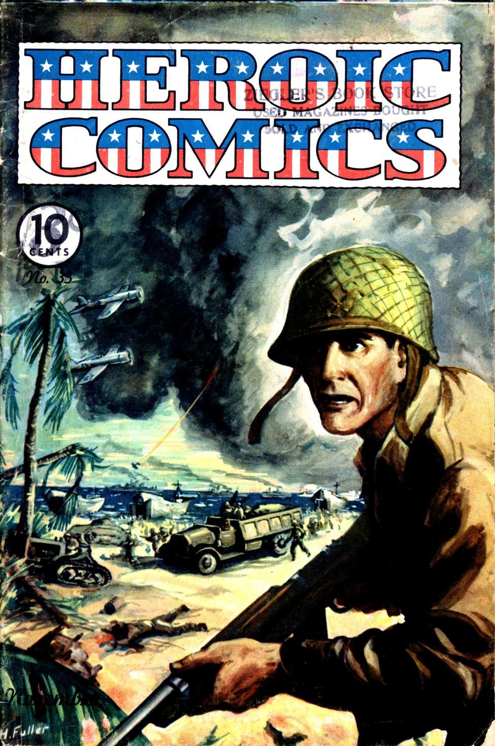 Comic Book Cover For Heroic Comics 33