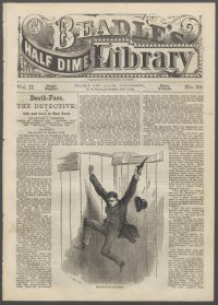 Large Thumbnail For Beadle's Half Dime Library 39 - Death-Face, the Detective