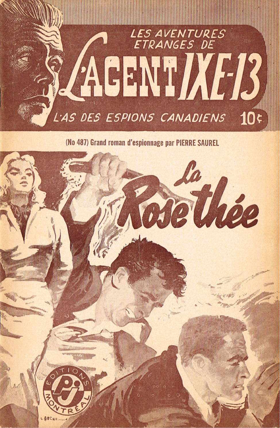 Book Cover For L'Agent IXE-13 v2 487 - La rose thée