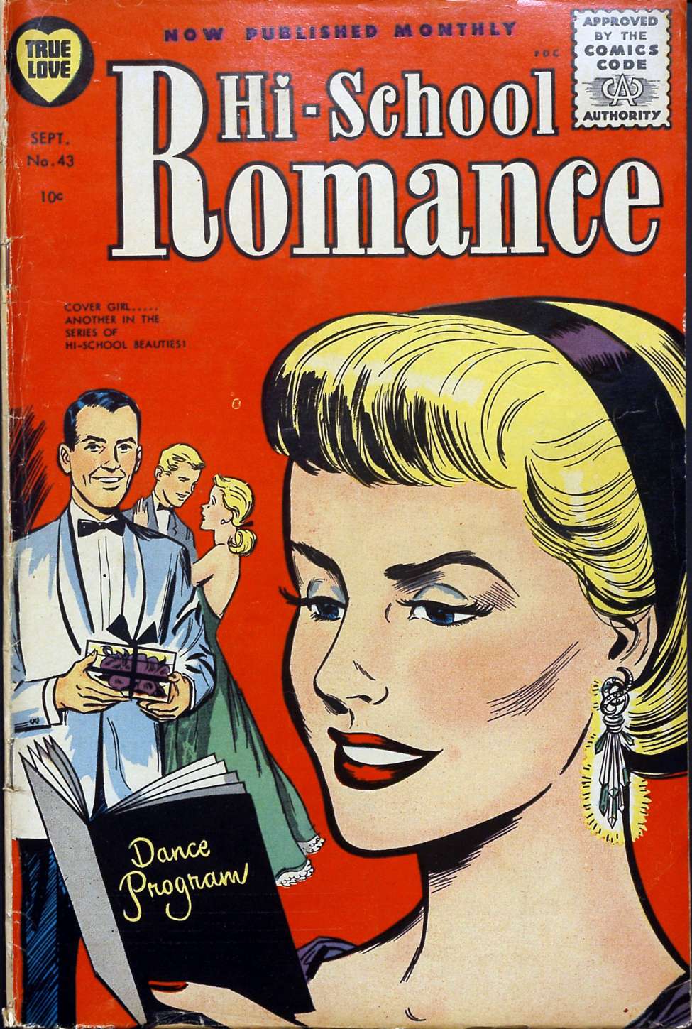 Comic Book Cover For Hi-School Romance 43