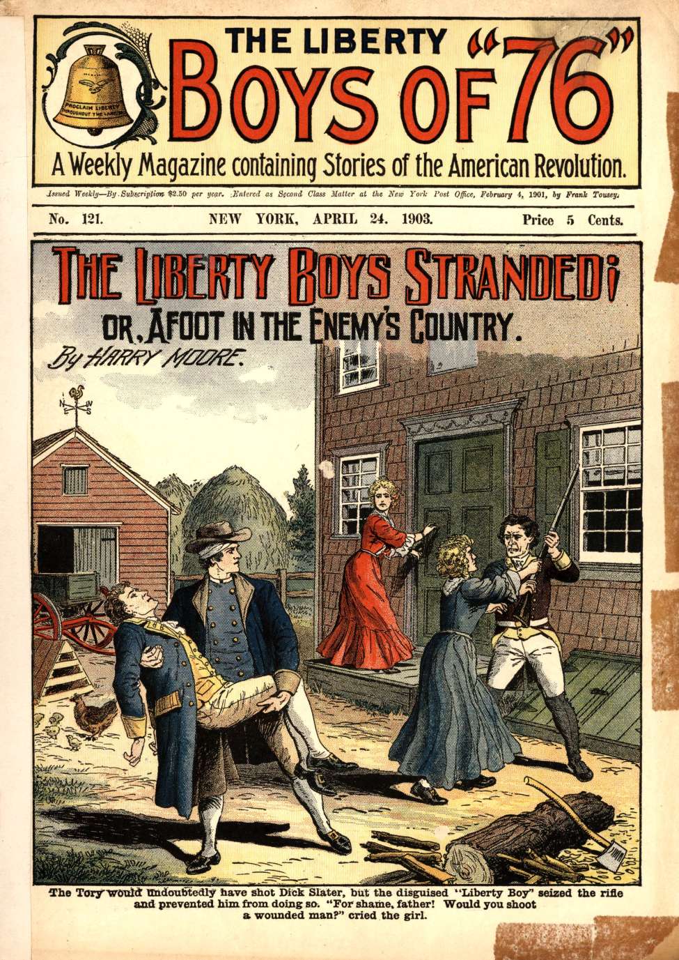 Book Cover For The Liberty Boys of 76 121 - The Liberty Boys Stranded