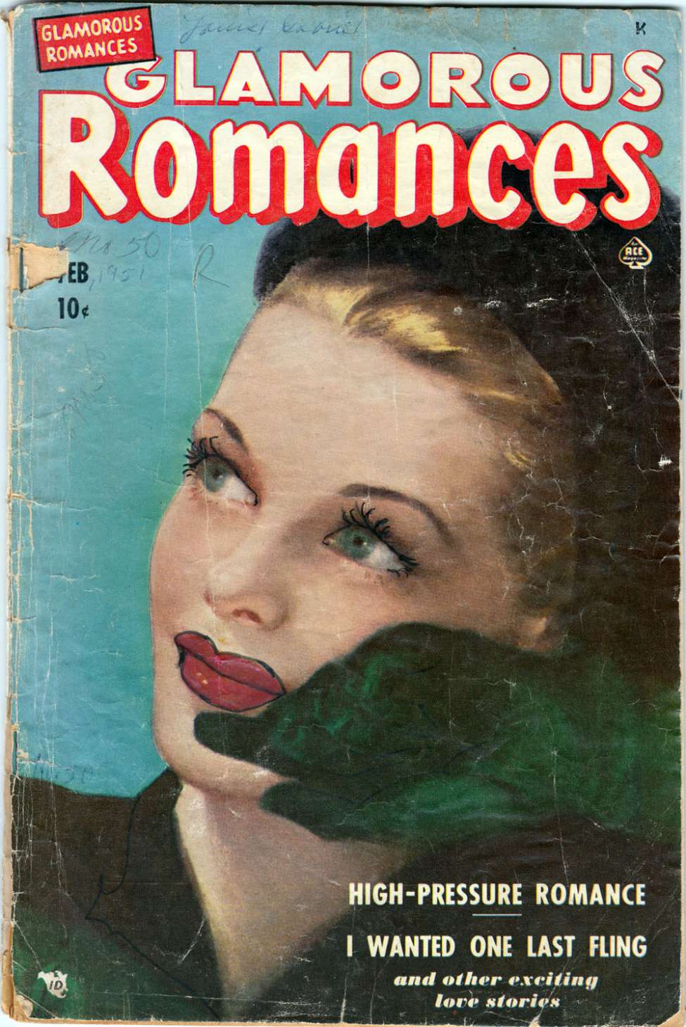 Comic Book Cover For Glamorous Romances 50